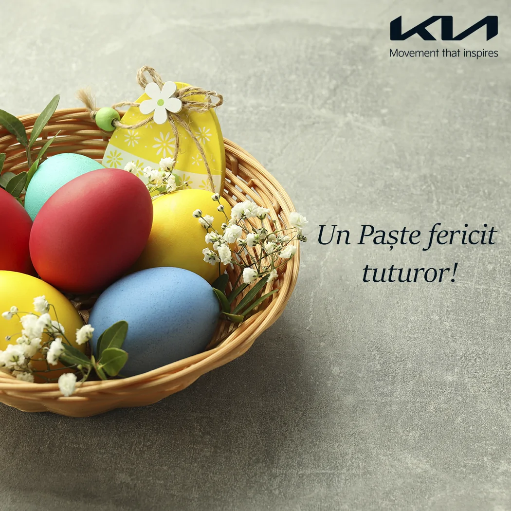 KIA Moldova vă urează un Paște Fericit și binecuvântat alături de cei dragi