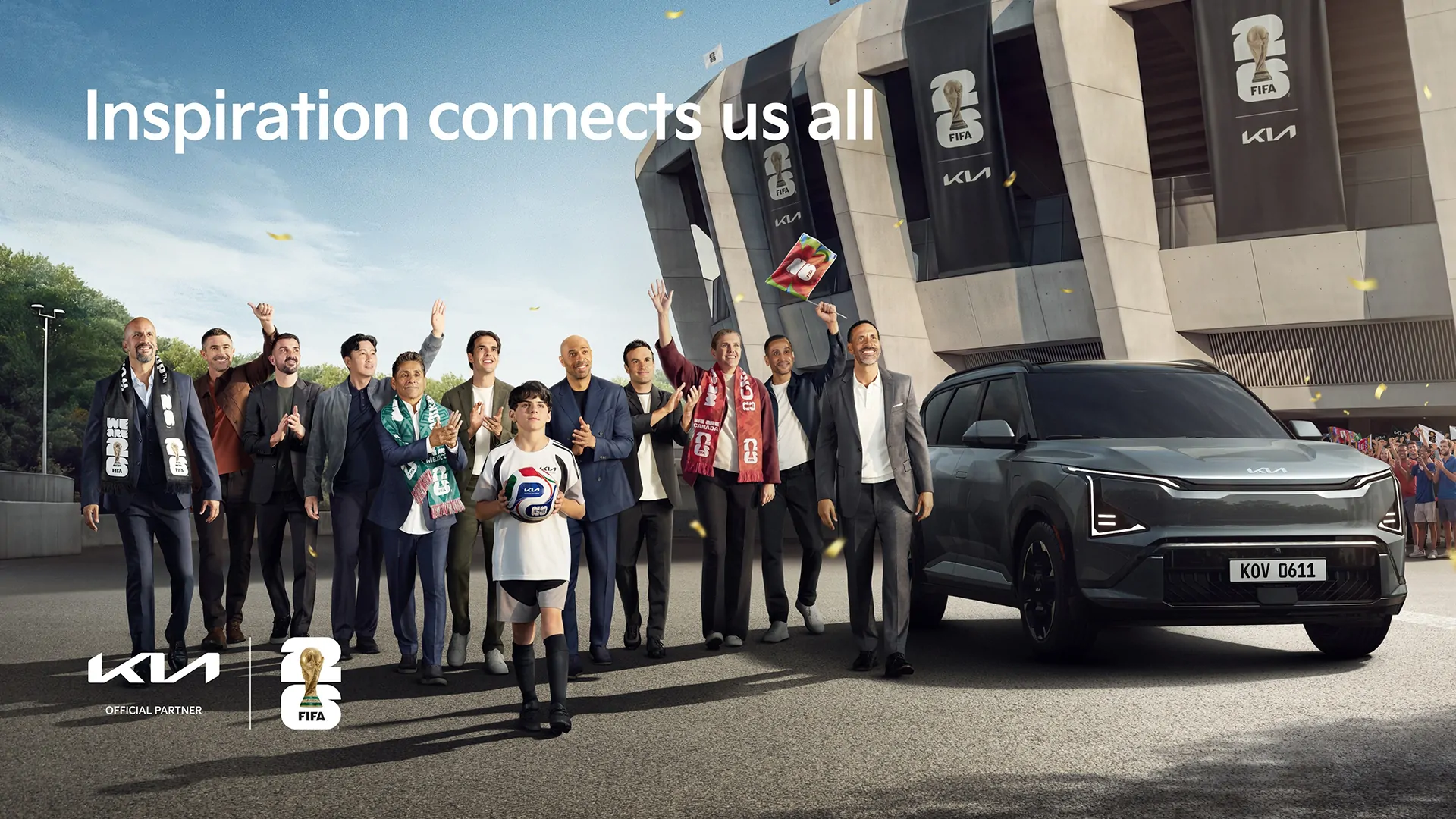 Kia поддерживает Чемпионат мира по футболу FIFA World Cup 2026™ в качестве официального партнёра по мобильности