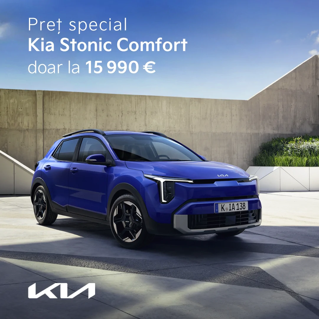 O ofertă unică de la Kia Moldova: noul Kia Stonic Comfort la 15 990 €